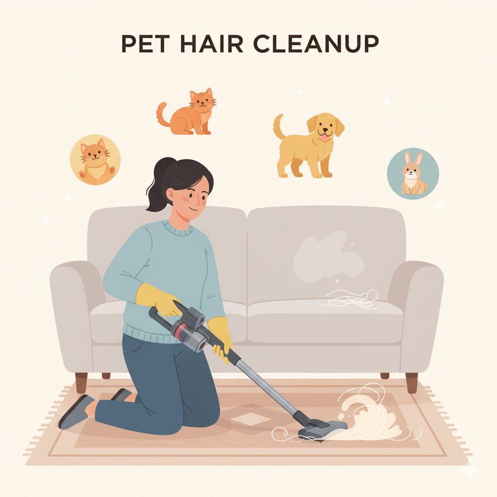 membersihkan bulu hewan