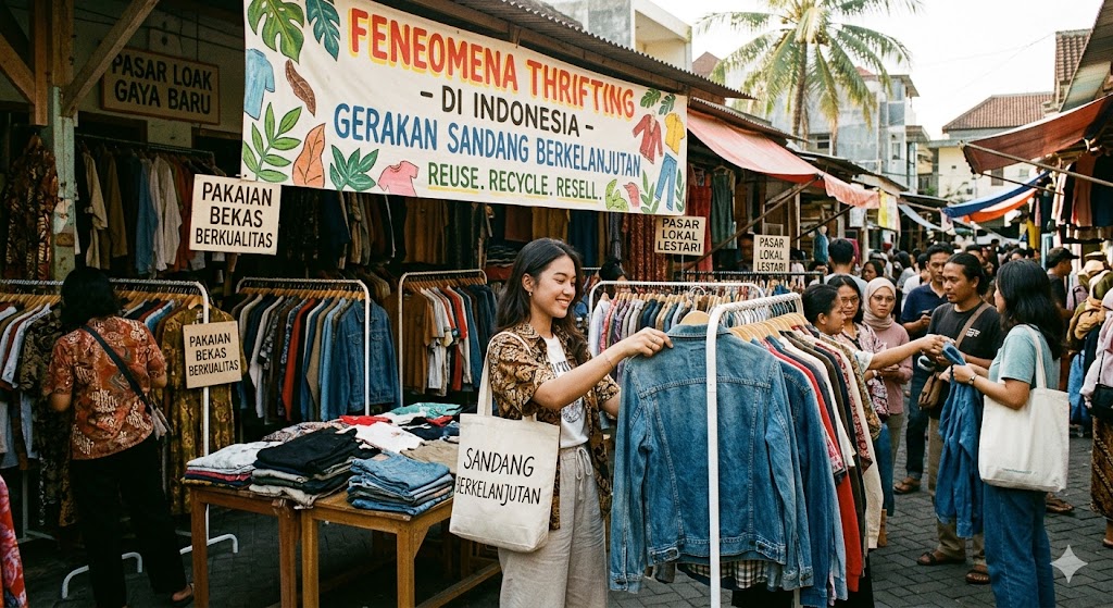 fenomena thrifting di Indonesia
